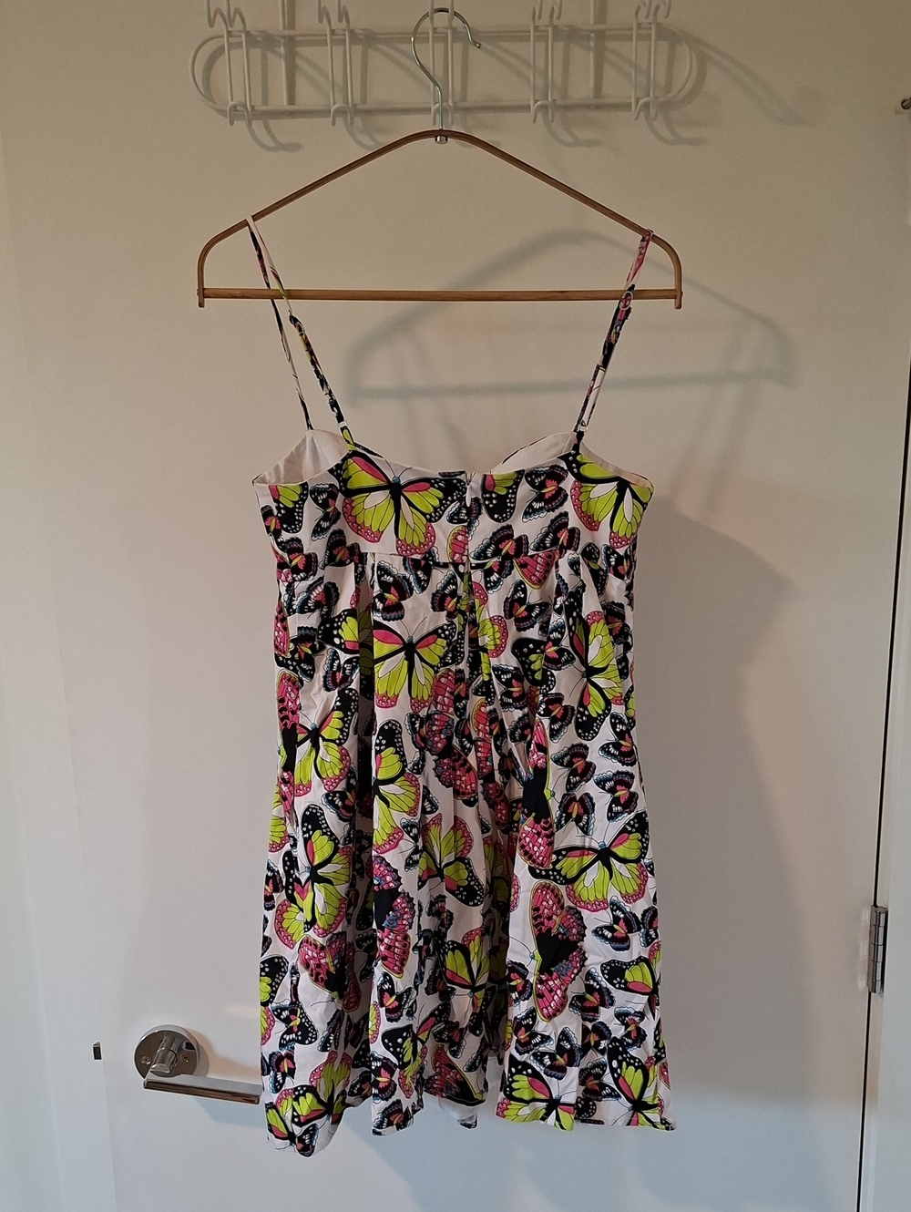 Betsey Johnson Vintage Y2K Babydoll Butterfly Print Mini Dress (Size US 4) - Picture 2 of 9